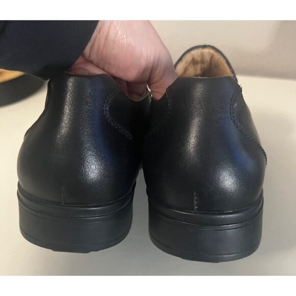 Gravity Defyer | Patrik Black Leather Slip-on Dress Shoes Sz 8 TB825L - Picture 4 of 7